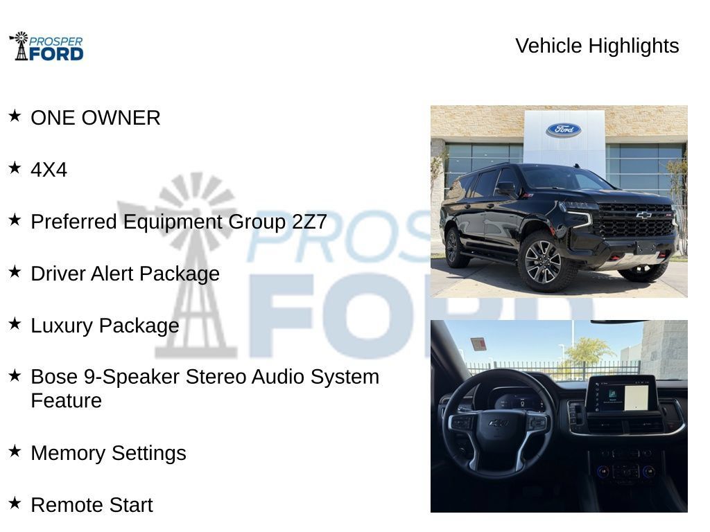 Used 2024 Chevrolet Suburban Z71 w/ Luxury Package AWD/4WD image 5