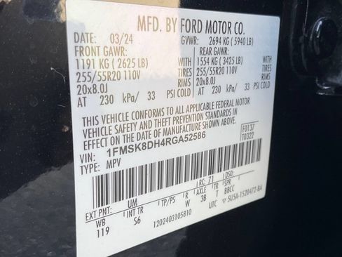 Certified 2024 Ford Explorer XLT w/ Equipment Group 202A AWD/4WD image 49
