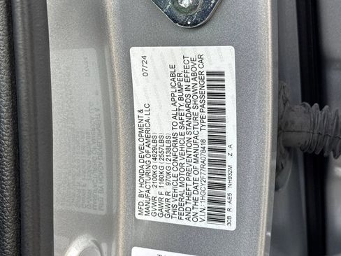 Certified 2024 Honda Accord Sport image 23