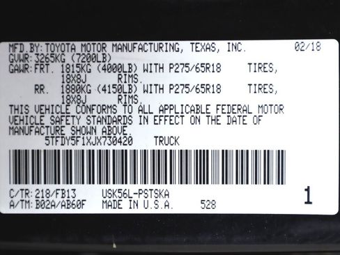 Used 2018 Toyota Tundra SR5 w/ TRD Off Road Package image 49