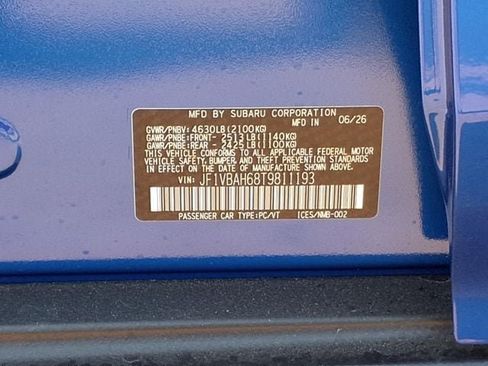 New 2026 Subaru WRX Premium AWD/4WD image 9