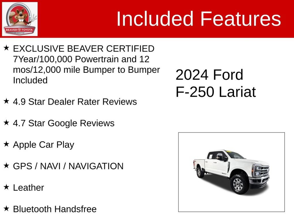 Used 2024 Ford F250 Lariat w/ Chrome Package AWD/4WD image 4