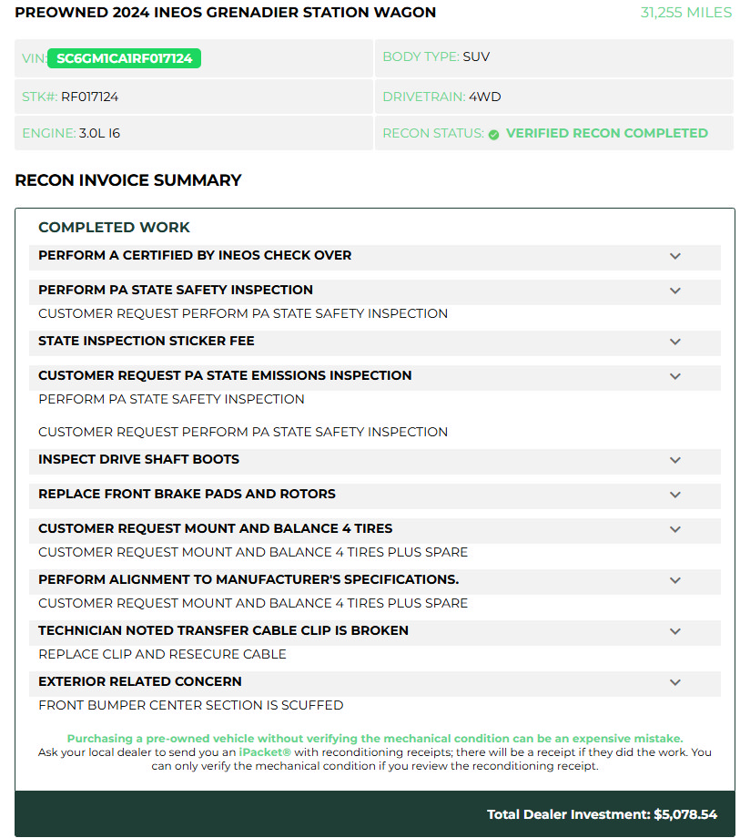 Used 2024 INEOS Grenadier Station Wagon AWD/4WD image 9
