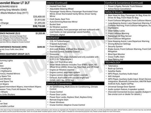 Used 2024 Chevrolet Blazer LT w/ Convenience Package FWD image 6