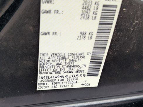 Certified 2022 Nissan Altima 2.5 SL image 33