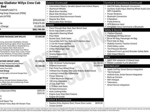 Used 2023 Jeep Gladiator Sport AWD/4WD image 1