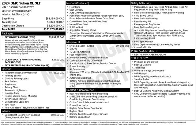 Used 2024 GMC Yukon XL SLT w/ SLT Luxury Package AWD/4WD image 29