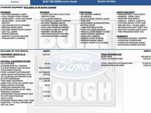 New 2026 Ford F150 Lariat w/ Equipment Group 501A Mid image 2
