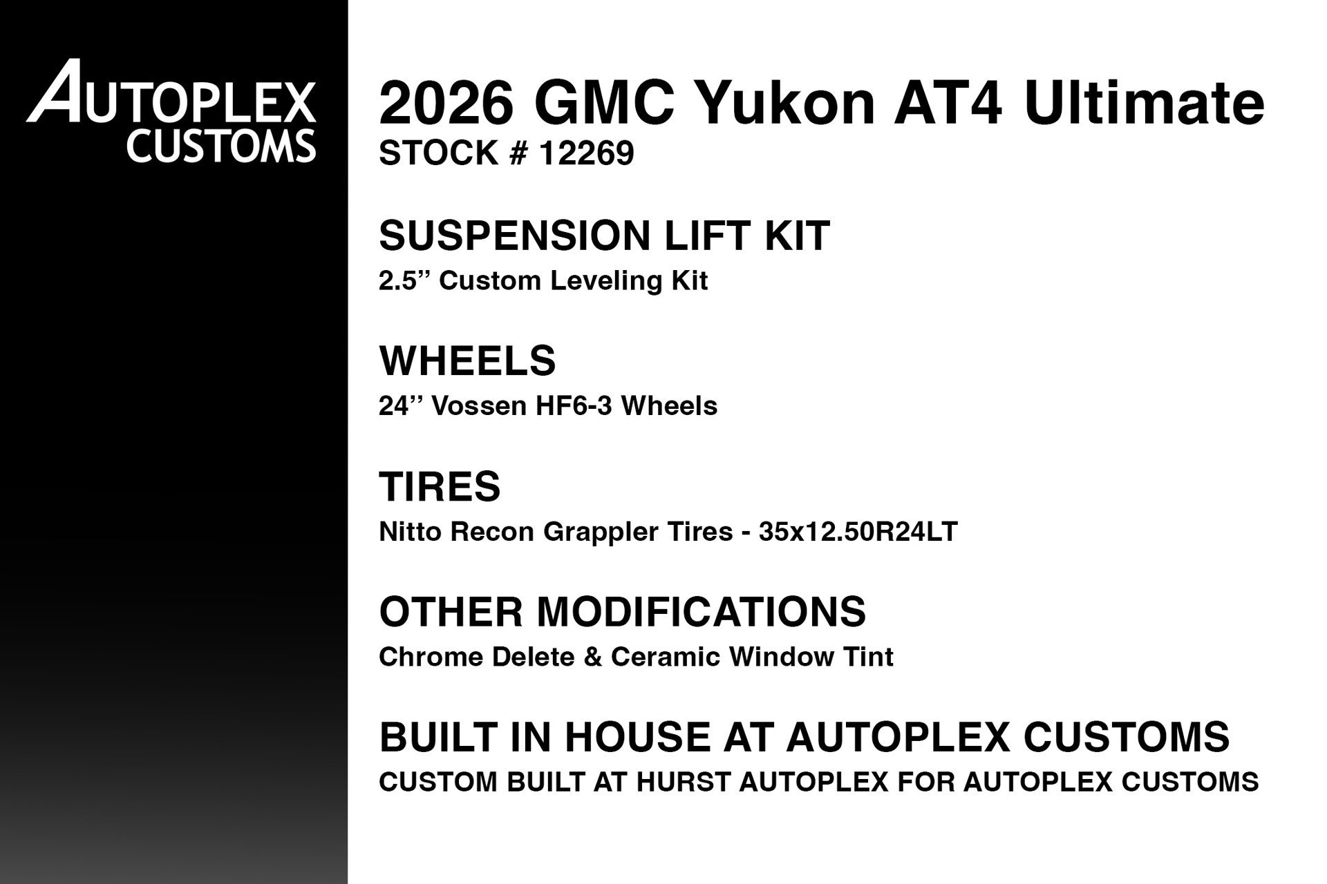 Used 2026 GMC Yukon AT4 Ultimate w/ LPO, Floor Liner Package AWD/4WD image 2