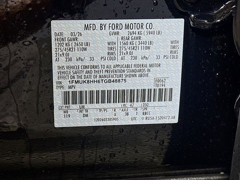 New 2026 Ford Explorer Platinum AWD/4WD image 35