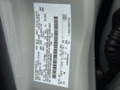 Used 2022 Ford Ranger Lariat w/ Equipment Group 501A High image 38