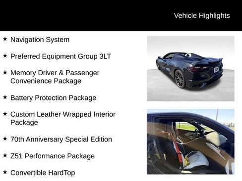 Used 2023 Chevrolet Corvette Stingray Premium Conv w/ Z51 Performance Package RWD image 13