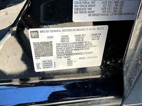 Used 2022 Chevrolet Silverado 1500 Custom w/ LPO, Blackout Package image 41