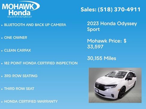 Certified 2023 Honda Odyssey Sport image 8