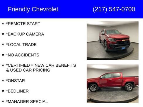 Certified 2021 Chevrolet Colorado W/T w/ Custom Special Edition AWD/4WD image 6