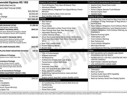 Used 2022 Chevrolet Equinox RS w/ RS Leather Package AWD/4WD image 5