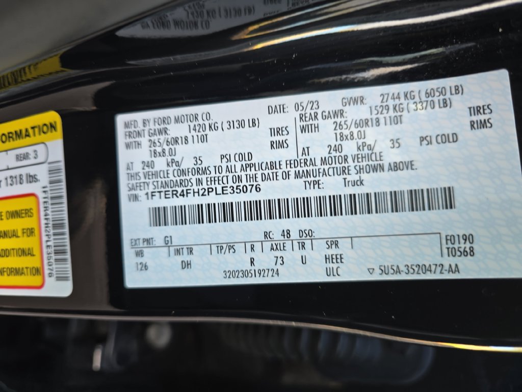 Used 2023 Ford Ranger Lariat w/ Equipment Group 501A High AWD/4WD image 36