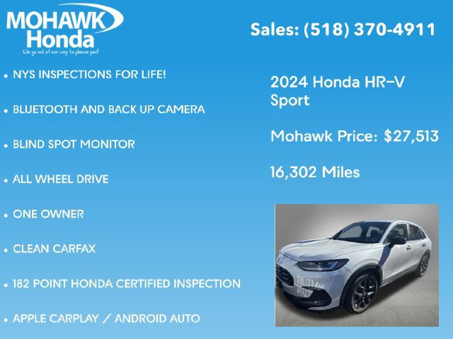 Certified 2024 Honda HR-V Sport image 5