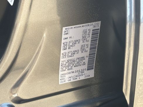 Used 2024 Nissan Titan SV w/ SV Convenience Package AWD/4WD image 26