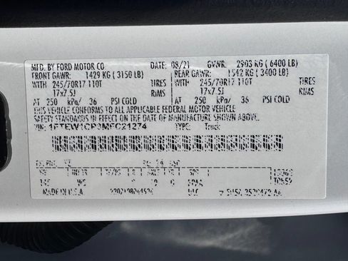 Used 2021 Ford F150 XL w/ Equipment Group 101A High RWD image 45