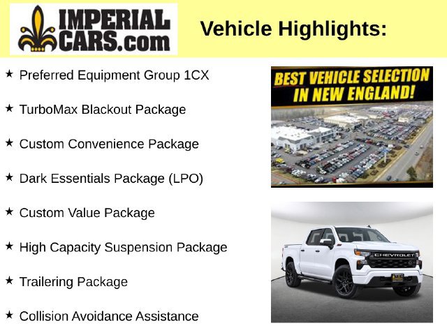 Used 2024 Chevrolet Silverado 1500 Custom w/ Turbomax Blackout Package AWD/4WD image 8