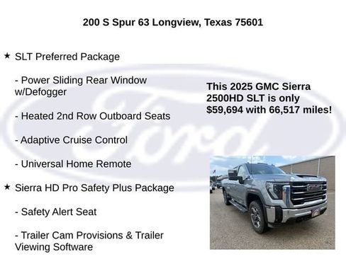 Used 2025 GMC Sierra 2500 SLT w/ Texas SLT Premium Package AWD/4WD image 27