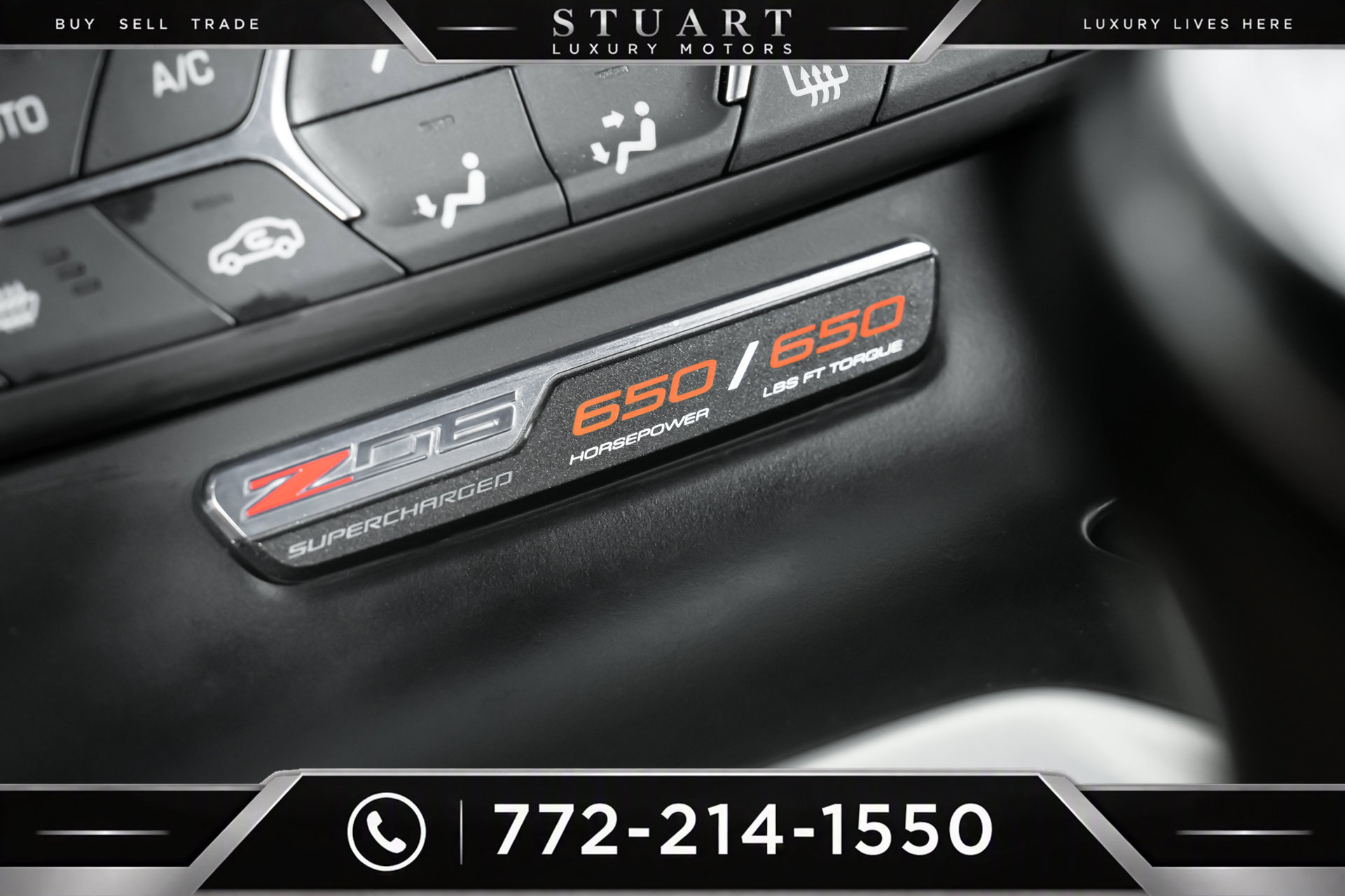 Used 2015 Chevrolet Corvette Z06 w/ 3LZ Preferred Equipment Group RWD image 85