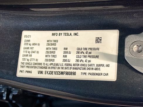 Used 2021 Tesla Model 3 Performance AWD/4WD image 12