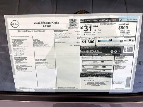 New 2026 Nissan Kicks S w/ Charging Package image 34
