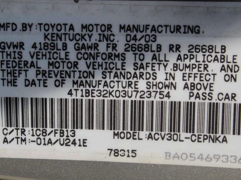 Used 2003 Toyota Camry LE image 9