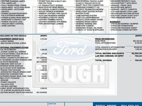 Used 2022 Ford F150 Lariat AWD/4WD image 2