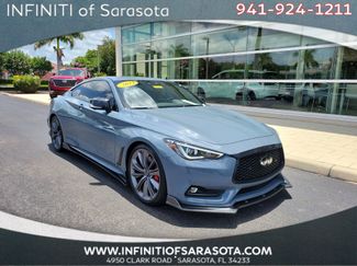Used 2022 INFINITI Q60 Red Sport 400 w/ Carbon Fiber Package RWD video 1