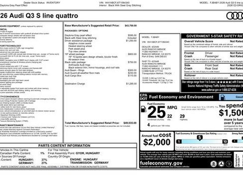 New 2026 Audi Q3 quattro 2.0T AWD/4WD image 38