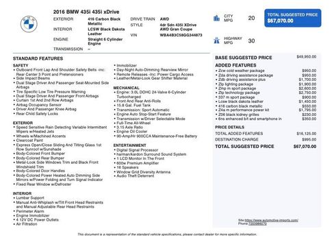 Used 2016 BMW 435i Gran Coupe xDrive image 2