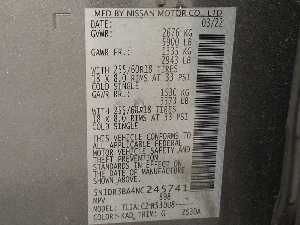 Used 2022 Nissan Pathfinder SV FWD image 33