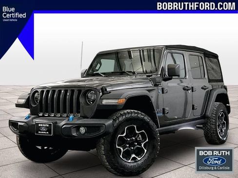 Used 2022 Jeep Wrangler Unlimited Rubicon 4xe w/ Safety Group AWD/4WD image 1
