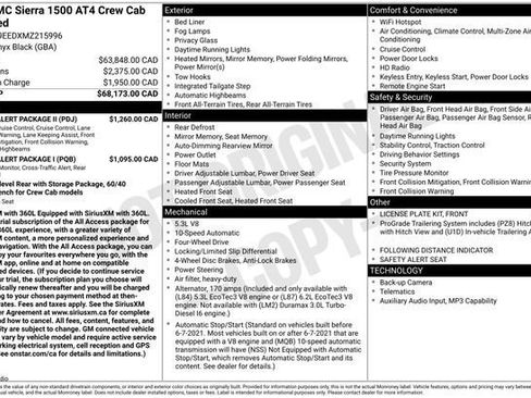 Used 2021 GMC Sierra 1500 AT4 w/ Driver Alert Package II AWD/4WD image 27
