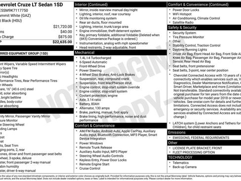 Used 2019 Chevrolet Cruze LT image 6