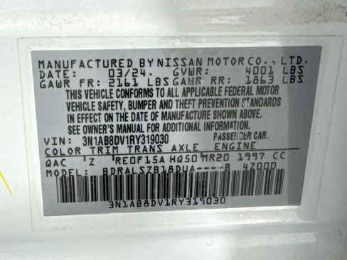 Used 2024 Nissan Sentra SR w/ SR Premium Package FWD image 44