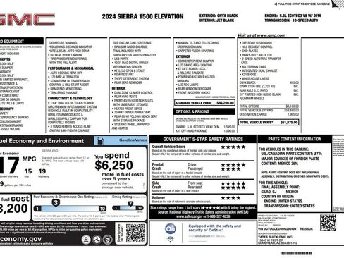 Used 2024 GMC Sierra 1500 Elevation w/ X31 Off-Road Package AWD/4WD image 3