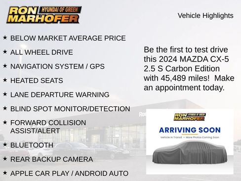 Used 2024 MAZDA CX-5 Carbon Edition AWD/4WD image 2