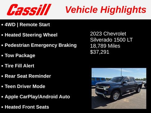 Used 2023 Chevrolet Silverado 1500 LT AWD/4WD image 3