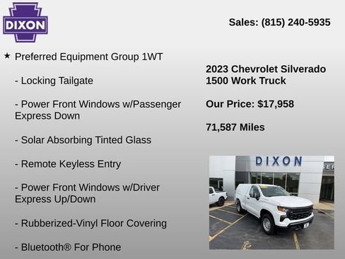 Used 2023 Chevrolet Silverado 1500 W/T RWD image 4