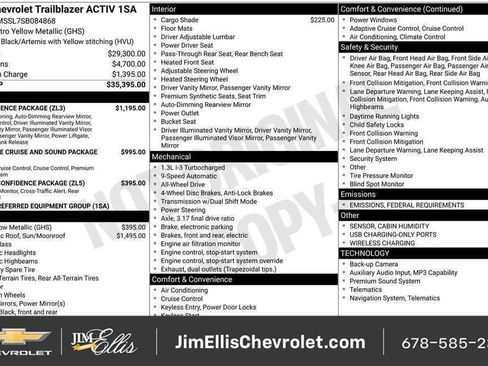 New 2025 Chevrolet TrailBlazer ACTIV w/ Convenience Package AWD/4WD image 7