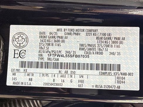 Used 2025 Ford F150 Tremor w/ Equipment Group 402A High AWD/4WD image 42