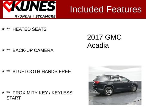 Used 2017 GMC Acadia SLE FWD image 2