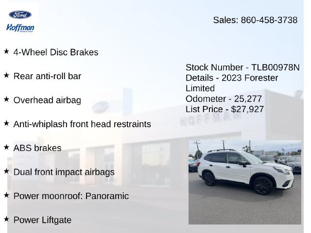 Used 2023 Subaru Forester Limited AWD/4WD image 25