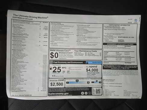 New 2026 BMW X5 sDrive40i w/ M Sport Package RWD image 26