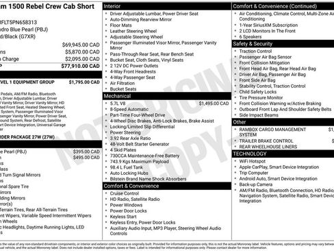 Used 2023 RAM 1500 Rebel w/ Rebel Level 1 Equipment Group image 3