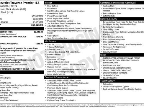 Certified 2023 Chevrolet Traverse Premier w/ Redline Edition image 25